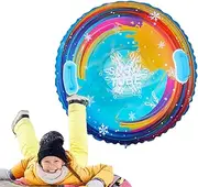 Snow Tubes Sleds - Snow Tubes Sleds Colorful with Handles for Sledding, Anti-tip-Over Design for Sledding for Christmas Winter Sports Supply