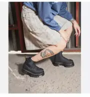 DR. MARTENS AUDRICK QUILTED PLATFORM CHELSEA BOOTS MSRP$264 Comfy & Unique