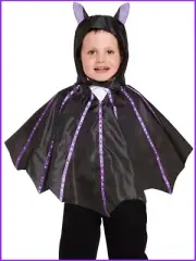 BAT CAPE Vampire Dracula Halloween Costume Party CHILD 2-4yo Height to 105cm