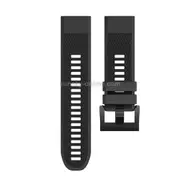 Quick Removable Silicone Wrist Strap for Fenix 5X 26mm(Black)