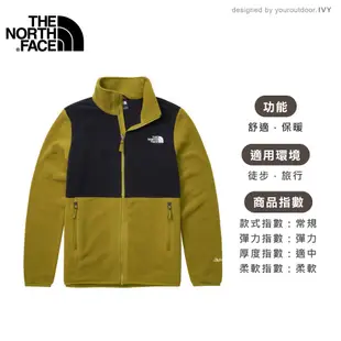 【The North Face 男 可套式刷毛保暖外套 AP《硫磺綠》】83OL/刷毛中層/立領保暖/登山