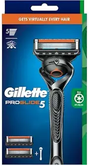 GILLETTE Fusion Proglide Razor Handle + 2 Blade Refil