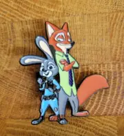 Zootopia ~ Pin ~ Enamel & Metal ~ Cartoon ~ Nick & Judy
