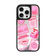 iPhone 16 Pro Mirror Case MagSafe Compatible London Stamps and Stickers