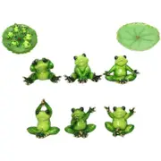 Frog Figurine - Marble Look