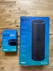 Amazon Echo Dot 2nd Generation Smart Speaker and full size speaker - Black
