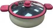 SiaBiced Soup Pot Simmer Pot Pasta Instant Noodle Pot Micro Pressure Pot 5L Micro Pressure Stockpot Pressure Stew Pot for Picnics