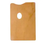 Wooden painting palette, Reusable oil paint palette with hole palette