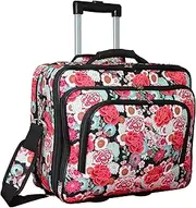 World Traveler Fashion Prints Rolling 17-inch Laptop Briefcase Computer Case, One Size