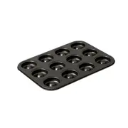 12 Cup Non-Stick Mini Doughnut Pan - 35x27x2.5cm
