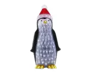 Acrylic Penguin with Christmas Hat