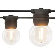 30 LED Festoon Lights Solar Outdoor String Light Christmas 34m