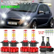 For Smart Forfour 2005-2007 6x Bulbs LED Headlights Hi/Low Beam + Fog Lights (for: Smart)