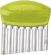 Joie Crinkle Cutter Knife, Wavy Slicer for Potatoes, Vegetables and Fruits, Great for Kids First Cutting Tool, Fun Kitchen Gadget, Stainless Steel, BPA-Free, Colors May Vary