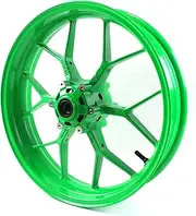 Neon Green Front Wheel Rim Compatible with Honda CBR1000RR Fireblade 2008-2016, Bearing included, Motorcycle Replacement Accessories Parts