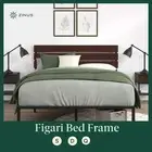Zinus Figari Bed Frame Queen Double Single Size Bamboo Metal Base Wood