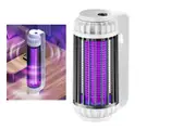 Electric Mosquito Killer Lamp Portable USB Rechargeable Mosquito Zapper Fly Trap LED Night Light-Grey