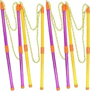 4PCS Giant Bubble Wands Double Rod Drawstring Big Bubble Wands Detachable Large Bubble Stick Bubble Wands Bulk Bubble Wands for Kids
