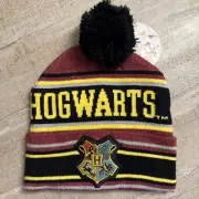 Harry Potter Hogwarts Beanie Hat Winter Cap Knit One Size Authentic OSFM