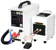 15KW 30-80KHz Dual Station Solid State Induction Heater Heating Melting Furnace
