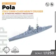 SSMODEL 1/1250 Military Model Kit Italy Zara-class Heavy Cruiser Pola WT GAMES