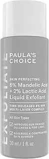 Paula’s Choice 6% Mandelic Acid + 2% Lactic Acid Exfoliant, Gentle Daily AHA Exfoliation for Discolouration, Bumpy Texture & Radiance, for Sensitive Skin, Fragrance-Free & Paraben-Free, 30 ml