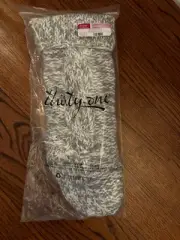 Thirty-One Thirtyone Gifts Luxe Chunky Knit Christmas Stocking NEW Whisper Grey
