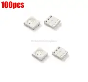 100Pcs Rgb PLCC-6 5050 Smt Smd Led Light 3Chips 3-Chips New Ic by