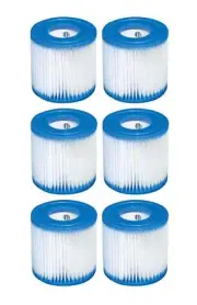 Intex Swimming Pool Easy Set Filter Cartridge Replacement Type H 6Pack 29007E