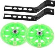 Happyyami 1 Pair Boys and Girls Training Wheels for Bicycles Mute Stabilizer Anti-slip Design for