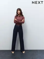 Rinse Patch Pocket Wide Leg Jeans (E41875) | $45