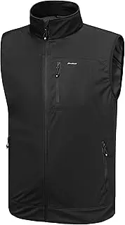 Willit Men's Golf Vest Lightweight Softshell Vest Outerwear Sleeveless Jacket for Hiking Runing Causal
