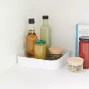 Corner Turntable Storage Pantry Tray Seasoning Bottle Organizer Rack Kitchen