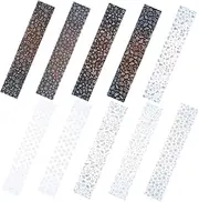 minkissy Create Your Own Christmas Nail Designs 3 Sets of Nail Art Sticker Strips Black Nail Art Stickers