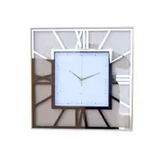 Decorative Rectangle Shape Gold Glitter Design Analog Deco Wall Clock 47 cm