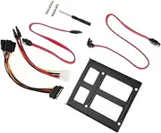 HOMSFOU 2.5-inch to 3.5-inch Ssd Adapter Tray Easy Install Hard Drive Bracket for Desktop Power Cord