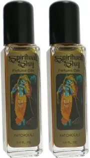 Spiritual Sky Patchouli Scented Perfume Oil [Pack of 2 - Brown - 1/4 oz.]