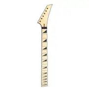 24 Frets Guitar Neck Maple Fingerboard with String Lock Right for 6-String Electric Guitar Neck Replacement Wood color