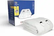Russell Hobbs Electric Blanket, Sherpa Fleece Heated Double Fitted Underblanket, 6 Heat Settings & Timer, Low Energy & Energy Efficient, Machine Washable, 2X Remote, 150 X 200 cm, 240W, RHEDB8002