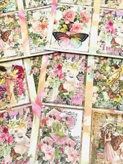 Fairy Unicorn & Butterfly Paper Kit for Junk Journals Scrapbooking Collage #FYX2