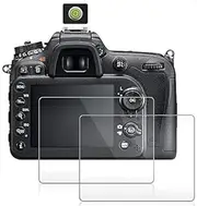 2 Pack Tempered Glass LCD Screen Protector Cover Film for Nikon D850 Anti-Scratch (for Nikon D850)