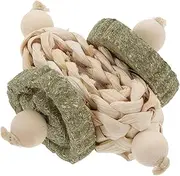 Hohopeti Rabbit and Hamster Chew Toys Wooden Cleaning Snacks Pet Teething Toy for Small Animals