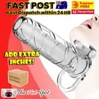 Rabbit Vibrator Penis Sleeve Cock Ring Premature Ejaculation Extender Extension