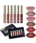 Beauty Glazed 6 PCS Matte Liquid Lipstick Set Waterproof Prof FREE SHIPPING