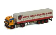 1:50 Model WSI For DAF 3600 SPACE CAB 4X2 CURTAINSIDE TRAILER CLASSIC-3 AXLE