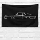For Chevrolet Nova 1969 Enthusiast 3x5 ft Flag Dad Birthday Gift Banner