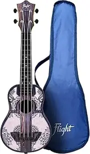 [Flight] Ukulele TUS-40 Mandala Wood Travel Soprano Ukulele with Bag