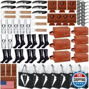70Pcs Groomsmen Gifts Groomsmen Proposal Box with Shot Glasses Socks Sunglass