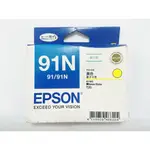 EPSON 91N(T0914)原廠黃色墨水匣輕巧型T107450