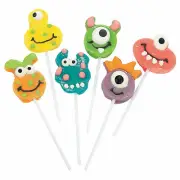 Goofy Monster Head Suckers, 12 Pieces